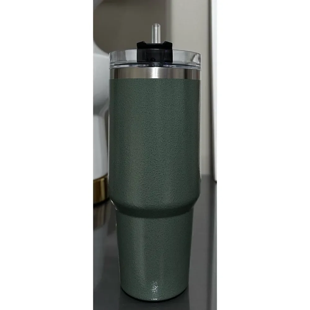 Stanley Adventure Quencher Travel (Overseas)‎ Tumbler 30oz, HAMMERTONE GREEN